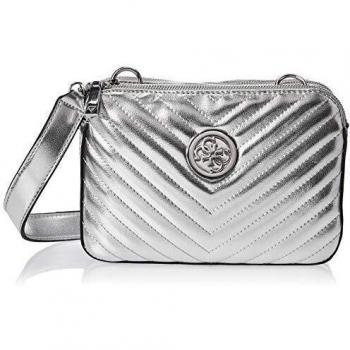 Guess Women's Blakely Status Crossbody Cross Body Bag - Silver