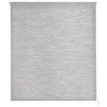 Estor Enrollable Translúcido Visillo Liso 110 x 250 cm Gris Claro - Fácil Instalación Pared o Techo Modelo BRAN