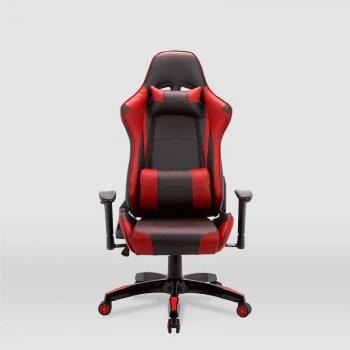 Silla Gaming Regina Piel Sintética Negro/Rojo 126.5/133.5cm Alto 70.5cm Ancho 49.5cm Largo