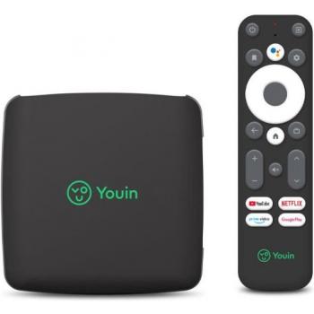 Engel EN1060K Android TV Box 4K UHD, DVB-T2, Asistente de Voz Google, WiFi, 2GB RAM/8GB Almacenamiento
