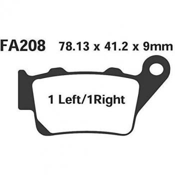 Pastilla de freno orgánica EBC FA208R para moto, juego de pastillas de freno EBC Brakes