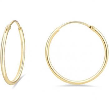 Pendientes Essential de Luxenter en plata de ley 925 con baño de oro rosa