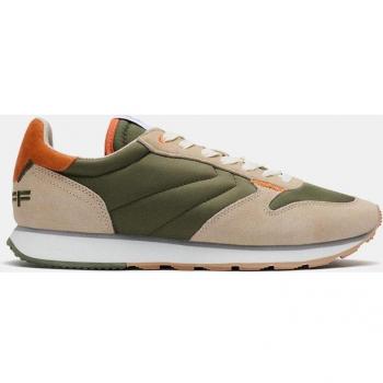 Zapatillas Hoff Rhodes Track & Field para Hombre, Running Bajas en Piel con Logotipo, Diseño Verde y Multicolor Talla 45