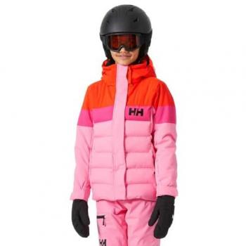 Chaqueta de esquí infantil Helly Hansen Diamond Rosa Azúcar 10 años, impermeable y transpirable