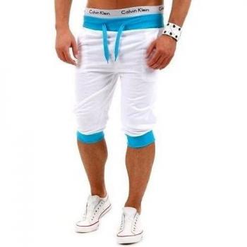 MT Styles - P-10 - Bermudas deportivas en colores contrastados - Blanco - L