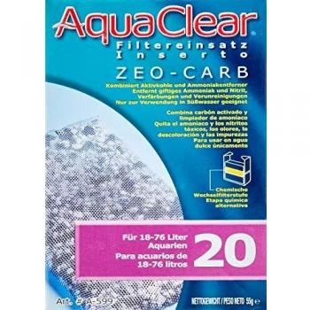 Aquaclear carga filtrante 20 mini zeocarb