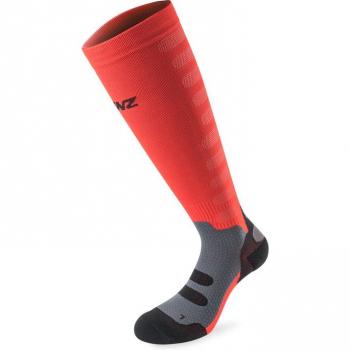 Lenz Compression 1.0 Unisex Long Red Socks
