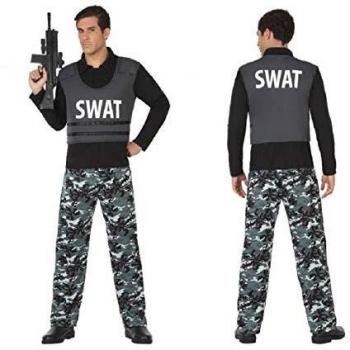 Disfraz de Policía SWAT Adulto XL Camuflaje Gris