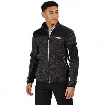 Regatta Collumbus Vi - Forro Polar elástico para Hombre con Cremallera Completa, Hombre, Color Negro/Negro, tamaño XX-Large
