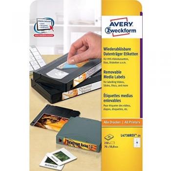 Avery-Zweckform Diskette Label Stick+Lift 70 x 50,8mm