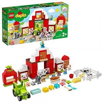 LEGO 10952 Duplo Granero, Tractor y Animales de la Granja, Juguete de construccón para Niños de a Partir de 2 años con Figuritas