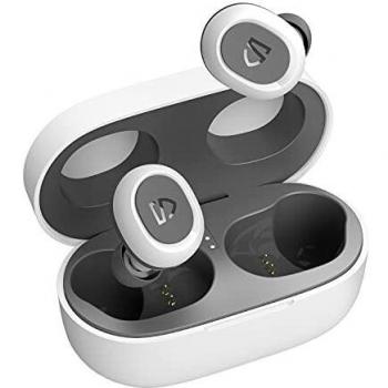 TrueFree2 - Auriculares inalámbricos IPX7, impermeables, con Bluetooth 5.0, auriculares Bluetooth deportivos con carga USB-C, auriculares in-ear auriculares, 20 horas de reproducción