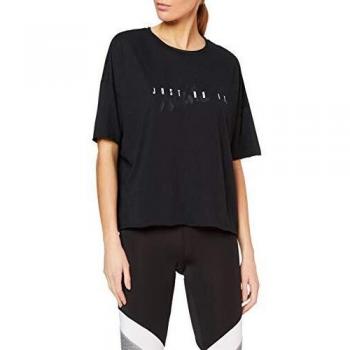 NIKE W Nk Dry Ovrsz SS Top Grx Ho19 Camiseta, Mujer, Black/White, XS