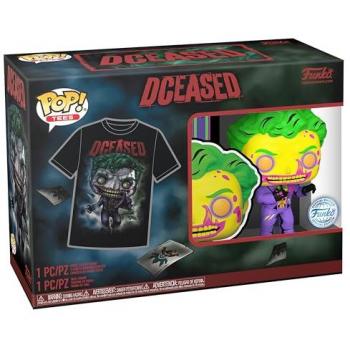 Figura Funko Pop & Tee Joker - Set de figura Funko Pop y camiseta de manga corta, personaje del cómic DC Comics, incluye miniaturas coleccionables, ideal como regalo para adultos hombres y mujeres