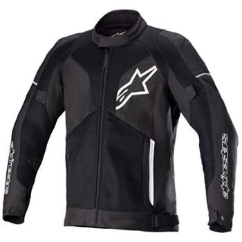 Chaqueta de Moto Alpinestars Viper V3 Air Negra Verano Ventilación 3D Textil para Motocicleta Unisex Adulto Medium