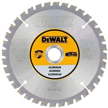 Dewalt DT1911-QZ DT1911-QZ-Hoja para sierra circular sin cable 165x20mm 36D para Aluminio FTG +3º, 0 W, 0 V, Set de 6 Piezas