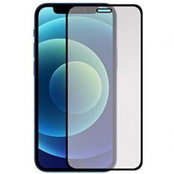 Todotumovil Protector de Pantalla Apple iPhone 12 Mini Negro de Cristal Templado Vidrio 9H para movil