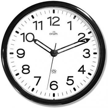 Reloj mural automático DST 36 cm blanco/negro