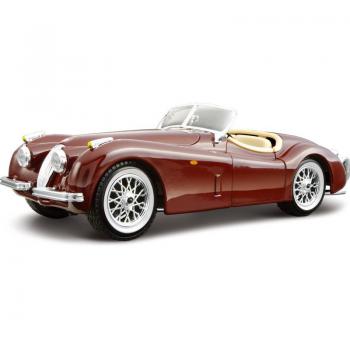 Bburago 1:24 1951 Jaguar XK 120 Roadster Diecast Model Car in Brown