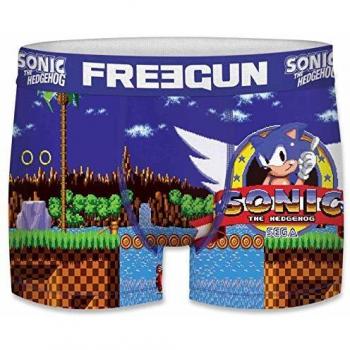 FREEGUN 10/12 Boxer Sonic The Hedgehog Talla, Unitario Infantil T139/1, Niños