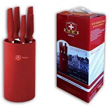Set cuchillos acero 6 piezas cerámica   