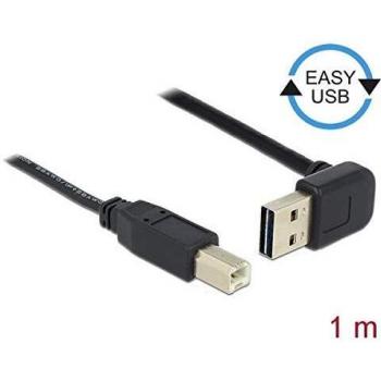 Cable EASY-USB 2.0 de 1m con conector Tipo-A acodado y conector Tipo-B
