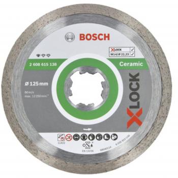 Bosch X-Lock Disco de Corte Diamante Universal para Cerámica 125 mm