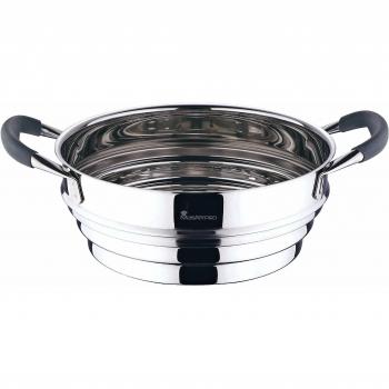 San Ignacio Masterpro Vaporera Multiusos, Acero Inoxidable, Gris, 12 cm