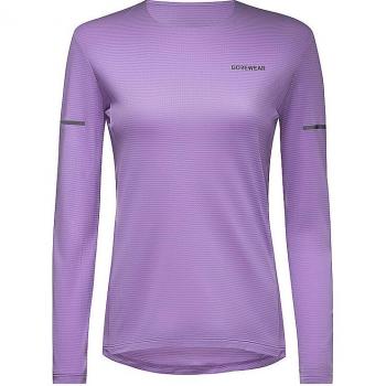 Gore Wear Contest 2.0 Camiseta de Manga Larga Femenina Violeta Claro - Talla L