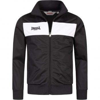 Lonsdale Alnwick Black Zip-Up Sweat Jacket
