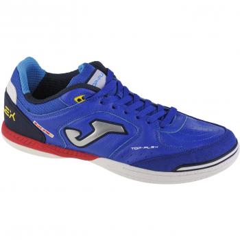 Zapatillas de Fútbol Sala Joma Top Flex para Hombre, piel lisa, diseño cómodo y ligero, suela de goma antideslizante, tecnología de amortiguación