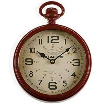 Versa Reloj Pared Vintage Port 22Cm, Multicolor, No Aplica