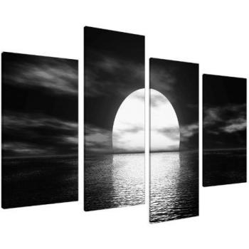 Wallfillers Cuadros en Lienzo Grande Blanco y Negro Imágenes XL 130cm Ancho | 4003