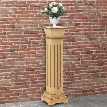 Soporte Forma Columna Clásica para Macetas MDF Pilar de Plantas Color Blanco, Marrón, Gris 17x17x66 cm