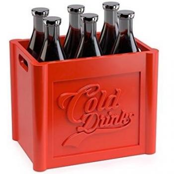 Balvi - Cold Drinks Set de 6 Palillos para Aperitivo. con Forma de Caja de refrescos. 