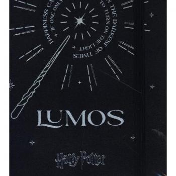 Cuaderno Moleskine Harry Potter Lumos Edición Limitada Tapa Dura Hojas Rayadas Negro