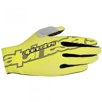 Alpinestars F-Lite Guantes, Hombre, Color Acid Yellow/Black, tamaño Medium