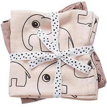 Done by deer 30691 - Pack 2 muselinas elefante, color rosa