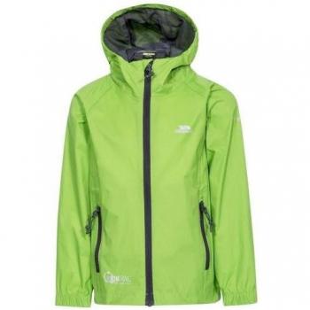 Chaqueta impermeable Trespass Qikpac para niños y niñas, plegable, ligera, con capucha y resistente al agua