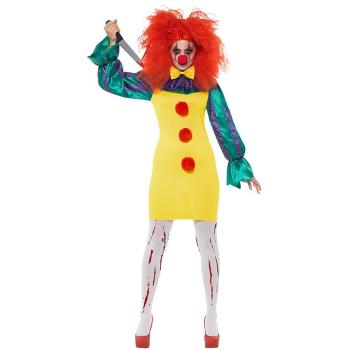 Adult Classic Evil Clown Costume Dress
