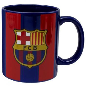 Taza de Cerámica Oficial Barcelona FC Escudo Blaugrana 325 ml Apta para Lavavajillas y Microondas