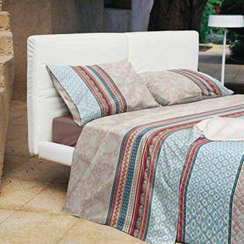 Bassetti Granfoulard.- Juego de cama Portofino V6 Beige para cama de matrimonio 240 x 280 cm