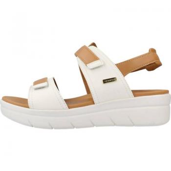 Sandalias con cuña Aqua III para mujer en gris de piel Stonefly 219392S, Sandalias de Mujer STONEFLY 136629 BEIS