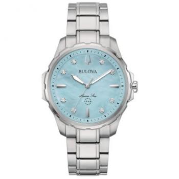 Reloj de Mujer Bulova Marine Star 96P248 - Acero Plateado, Solo Tiempo, Ø 36 mm