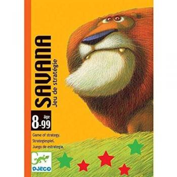 DJECO- Juegos de cartasJuegos de cartasDJECOCartas Savana, Multicolor