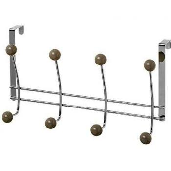 Percha Colgador de Metal Plateada nórdica para baño Basic - LOLAhome