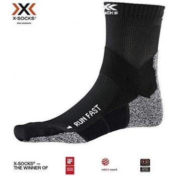 X-Socks Run Fast Socks, Unisex Adulto, Opal Black, 39-41