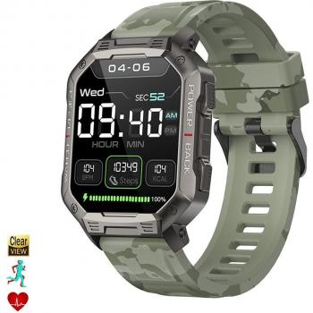 Smartwatch NX3 con modos deportivos, monitor cardiaco, de tensión y de O2. Batería de 410 mAh