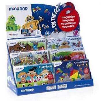 Miniland - Juegos de Aprendizaje Magnéticos En Movimiento Junior 18 Piezas