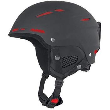 Alpina Sports Unisex - Adultos Biom C Casco de Esquí Negro Mate Rojo 50-54